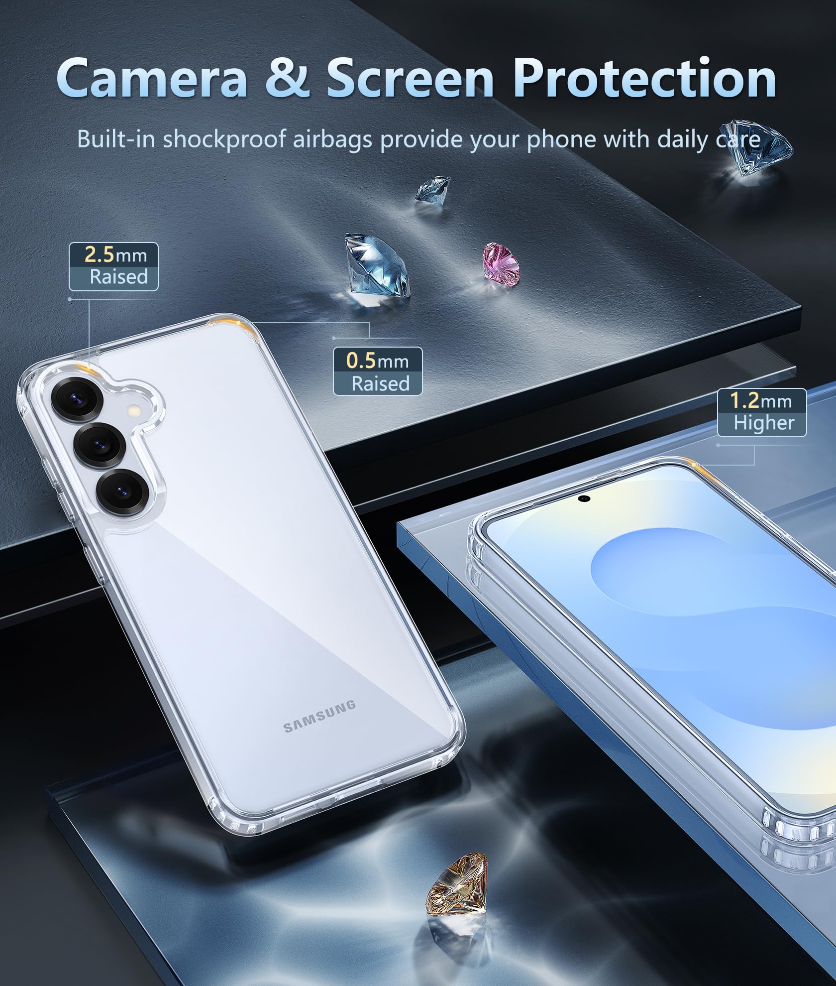 Foto 7 pulgar | Funda De Teléfono Fntcase Para Samsung Galaxy S25-plus Military Grade - Venta Internacional.