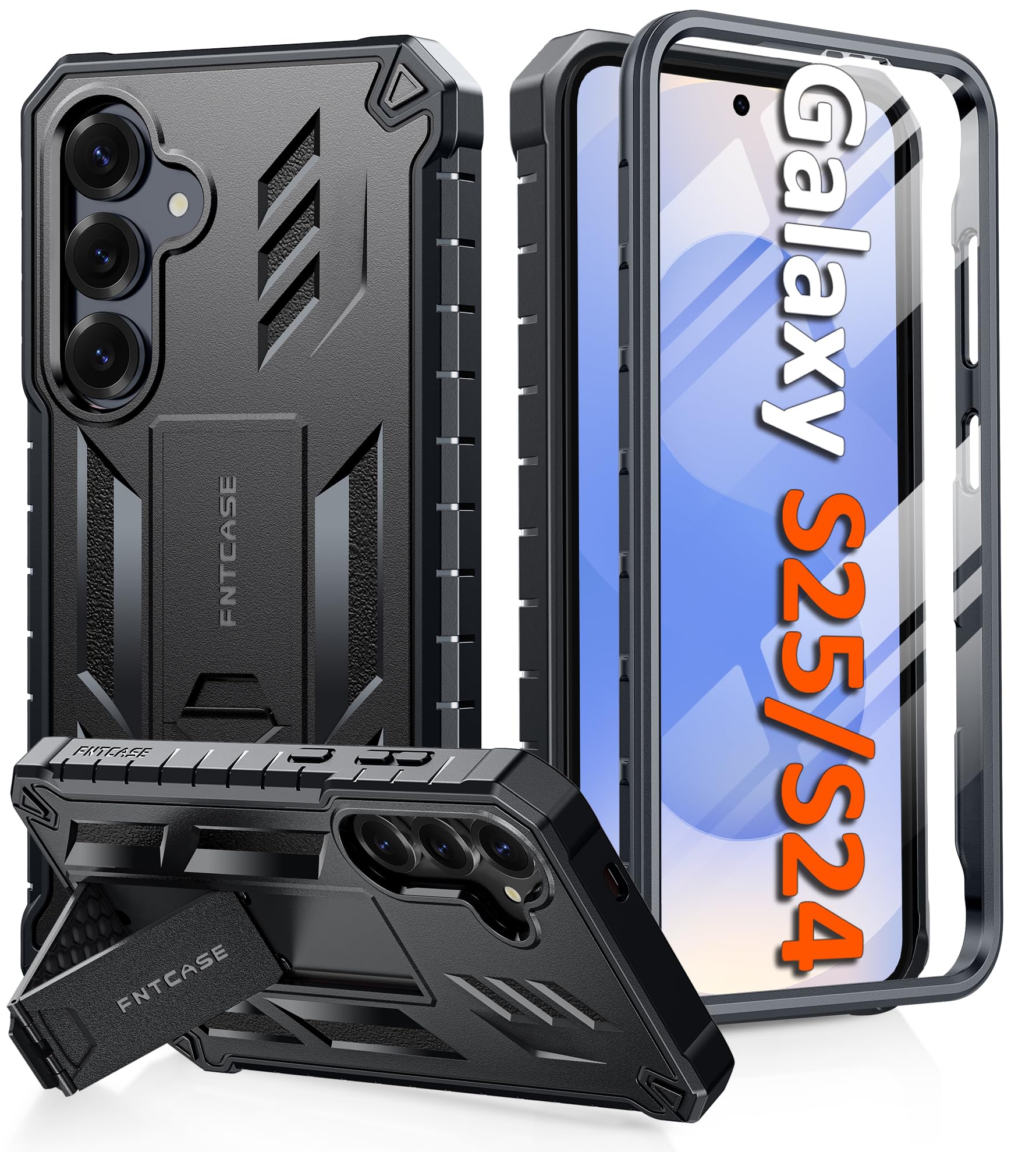 Foto 2 pulgar | Funda De Teléfono Fntcase Para Samsung Galaxy S25/s24 Con Soporte - Venta Internacional.