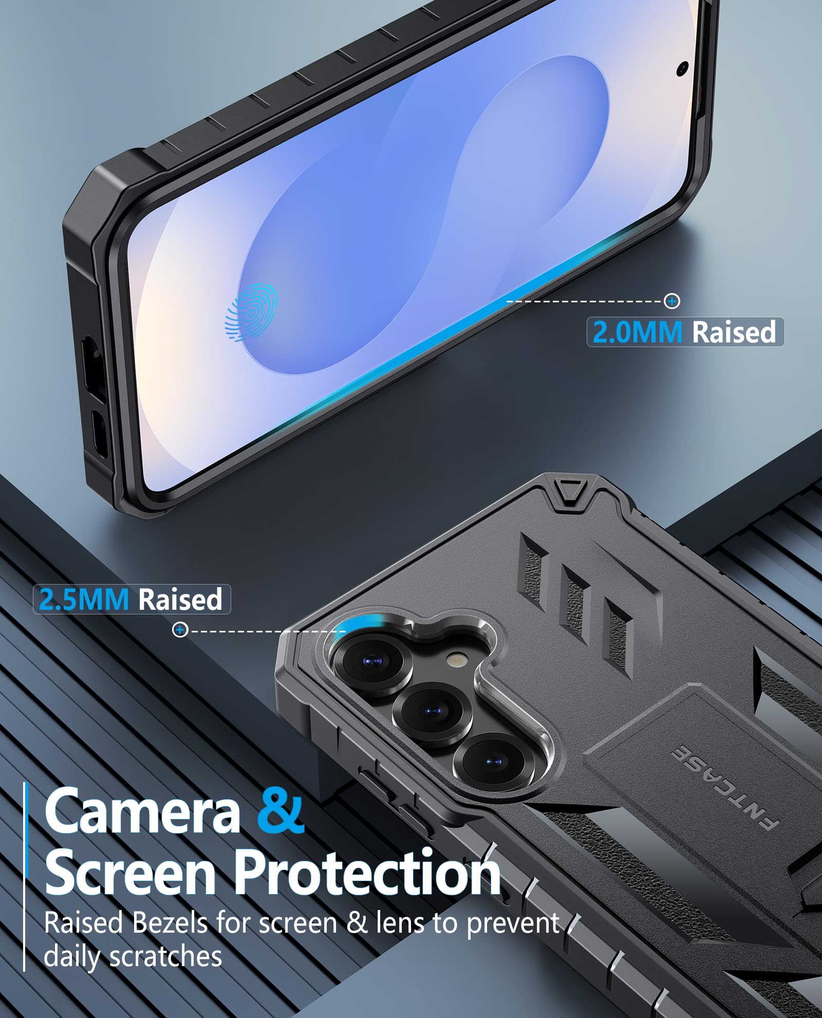 Foto 8 pulgar | Funda De Teléfono Fntcase Para Samsung Galaxy S25/s24 Con Soporte - Venta Internacional.