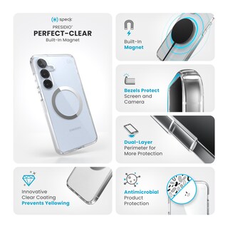 Foto 2 | Funda Para Teléfono Speck Samsung Galaxy S25 Plus Presidio Perfect-clear - Venta Internacional.