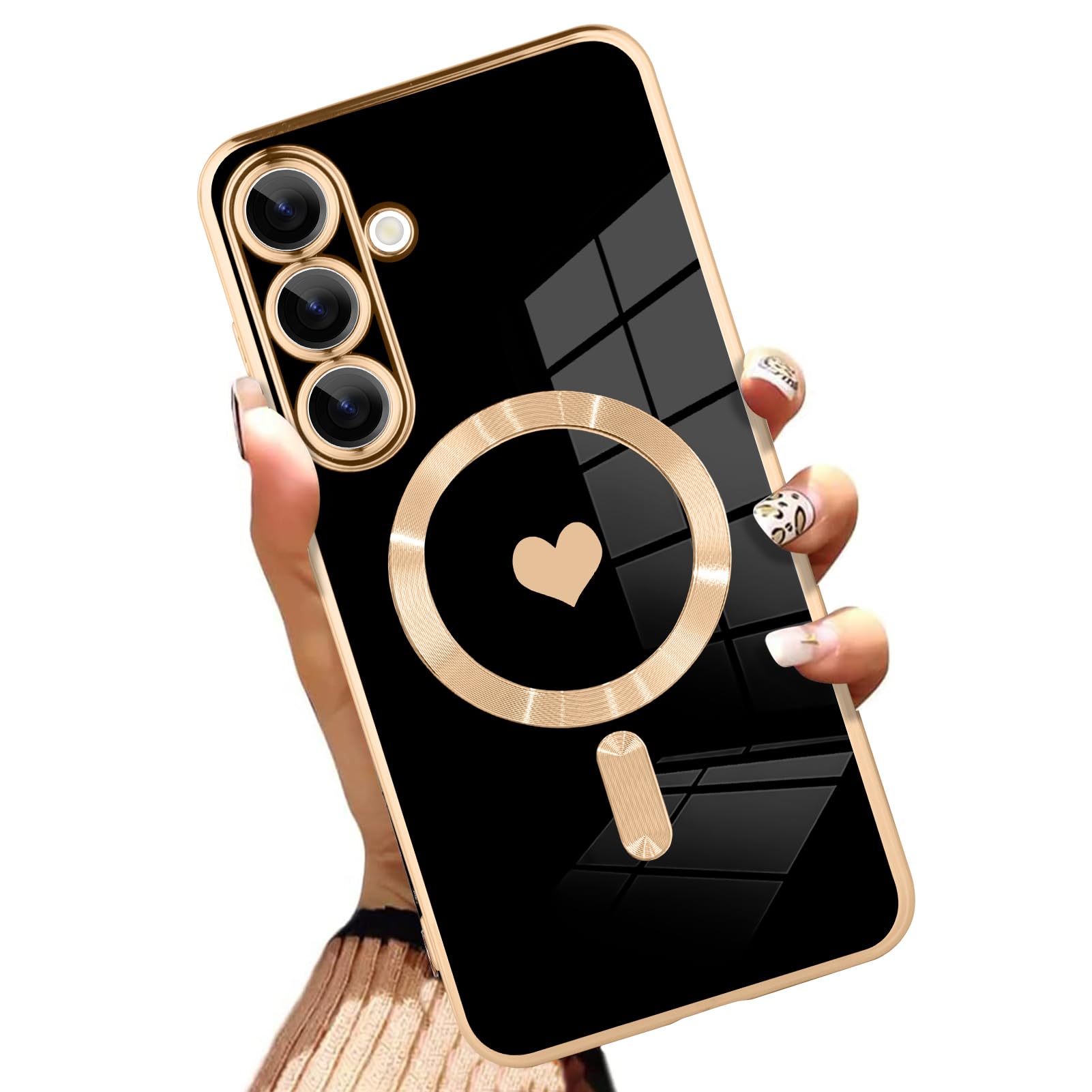Foto 2 pulgar | Funda Magnética Aigomara Para Samsung Galaxy S25 Negra - Venta Internacional.