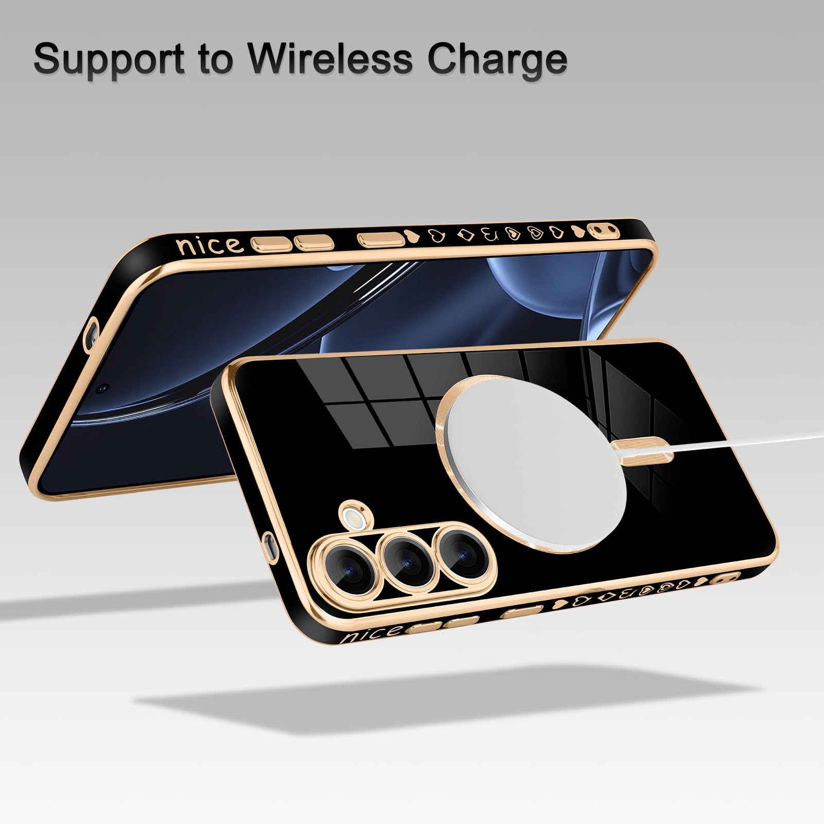 Foto 2 | Funda Magnética Aigomara Para Samsung Galaxy S25 Negra - Venta Internacional.