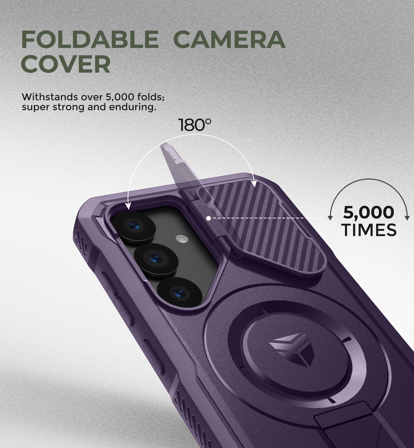 Foto 5 pulgar | Funda Dexnor Para Samsung Galaxy S25 Con Funda De Cámara, Color Morado - Venta Internacional.