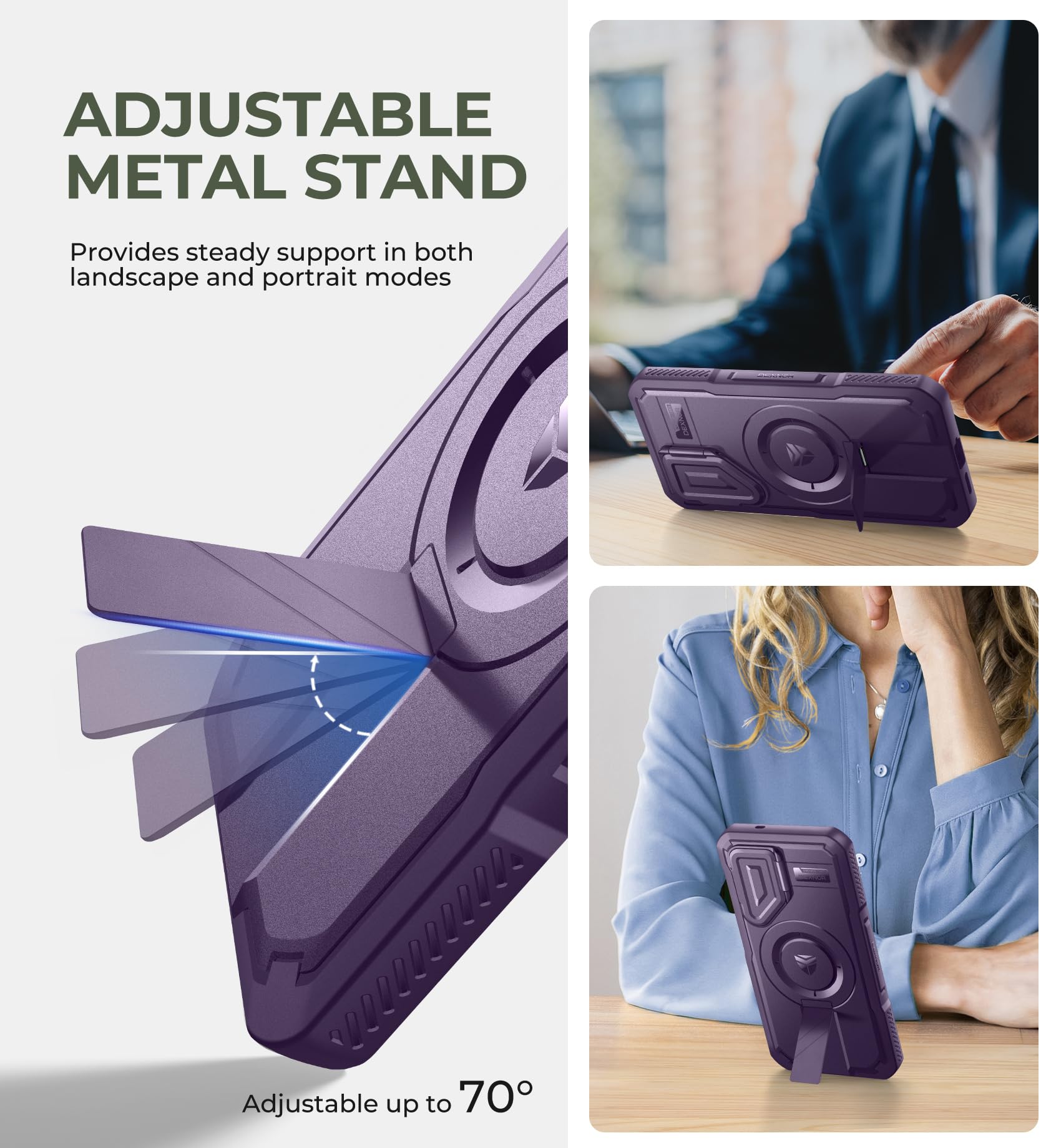 Foto 6 pulgar | Funda Dexnor Para Samsung Galaxy S25 Con Funda De Cámara, Color Morado - Venta Internacional.