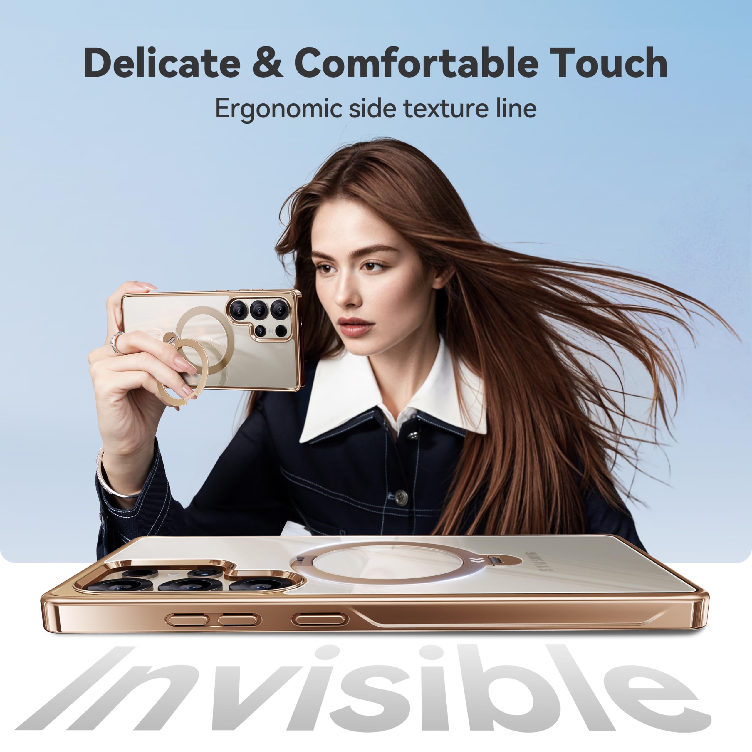 Foto 7 | Funda De Teléfono Casekoo Titanium Gold Para Samsung Galaxy S25 Ultra - Venta Internacional.