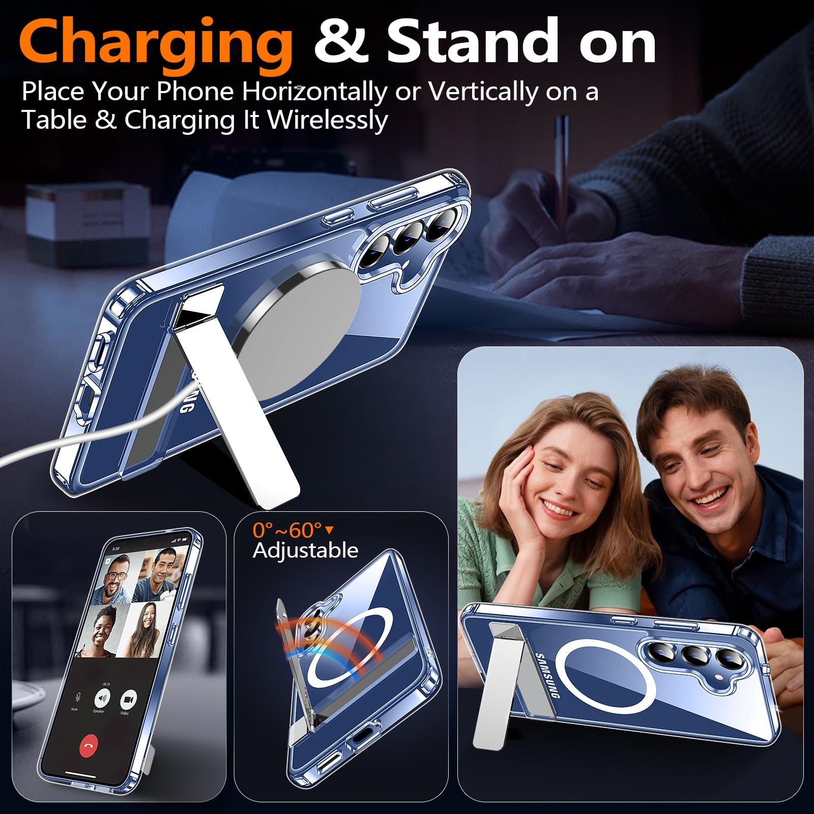 Foto 7 pulgar | Funda De Teléfono Xiwxi Para Samsung Galaxy S25 Plus Con Soporte - Venta Internacional.