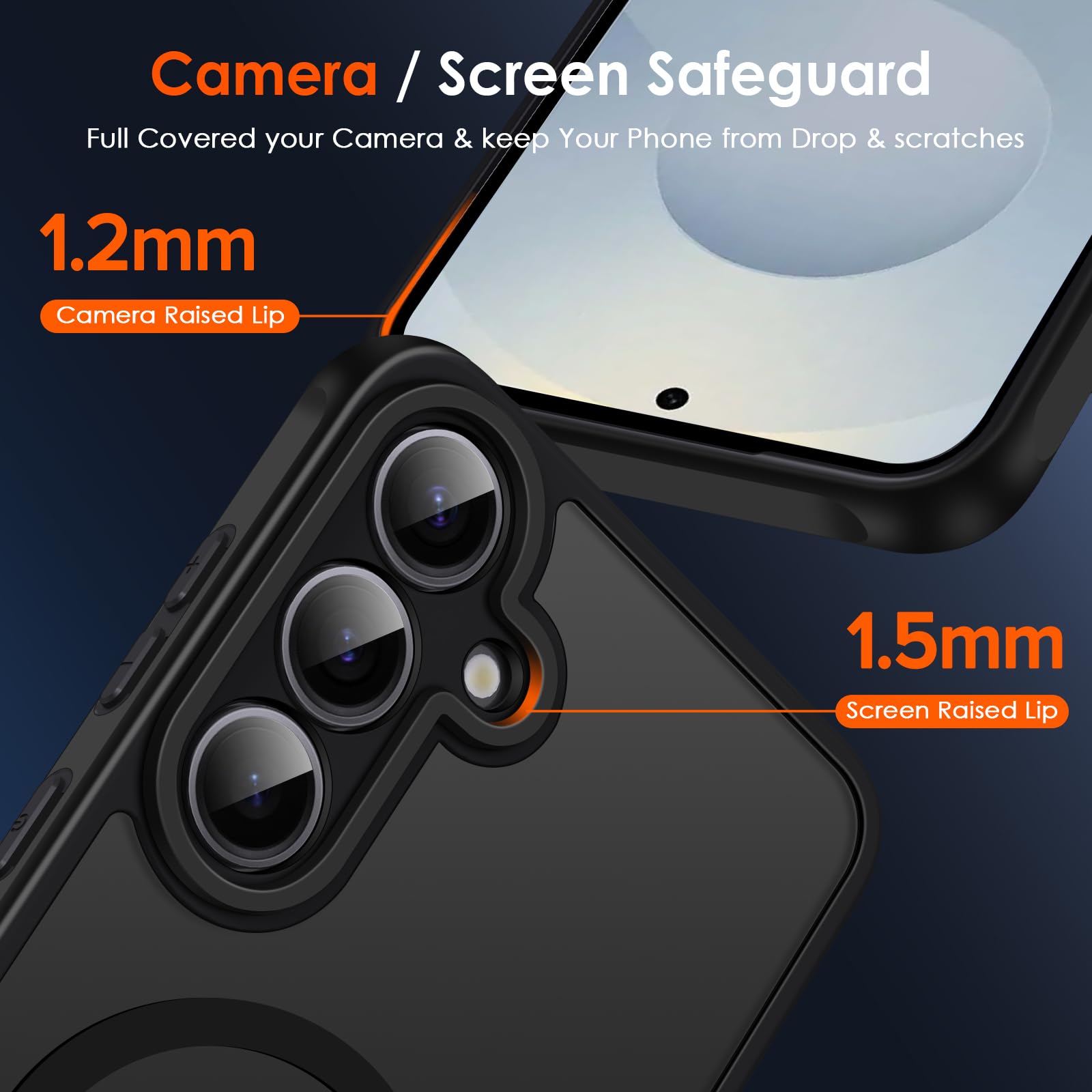Foto 7 | Funda Magnética Ivoler Para Samsung Galaxy S25 5g De 6.2 Pulgadas, Color Negro - Venta Internacional.
