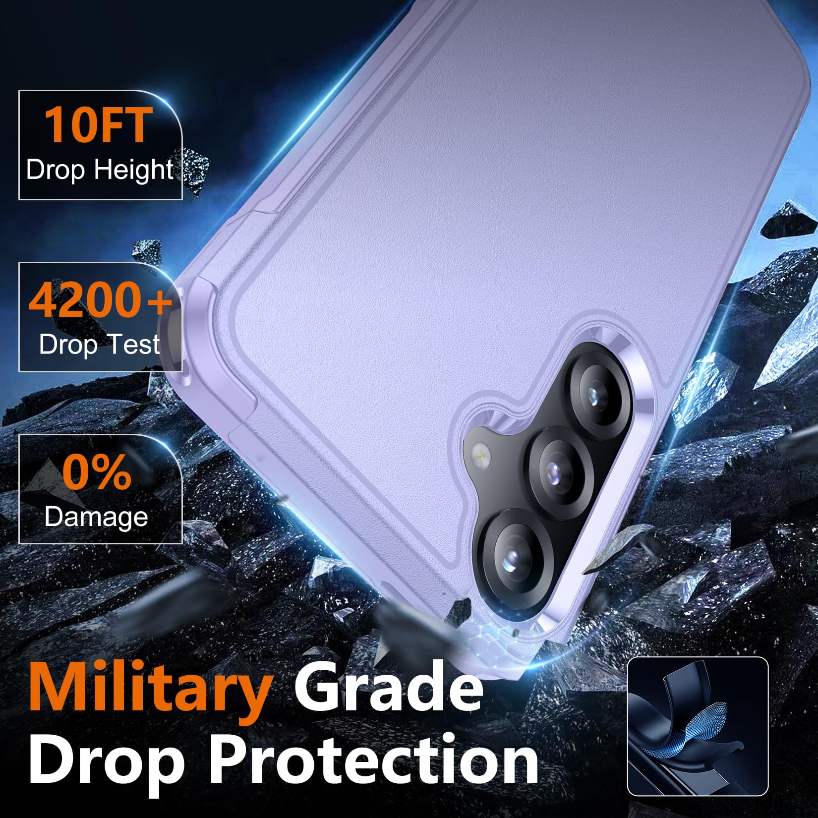 Foto 4 pulgar | Funda De Teléfono Spidercase Para Samsung Galaxy S25 Plus Con Protectores - Venta Internacional.