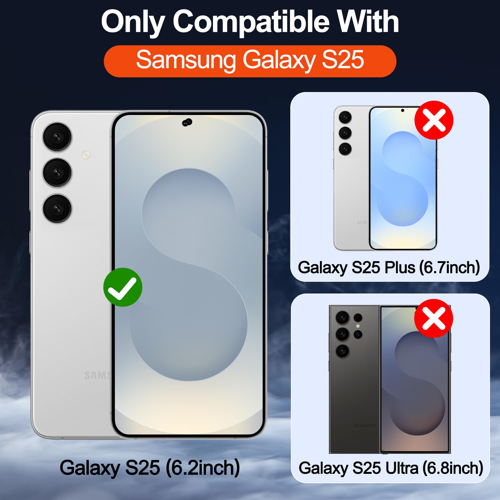 Foto 3 pulgar | Funda Magnética Mozoter Para Samsung Galaxy S25, Negra - Venta Internacional.