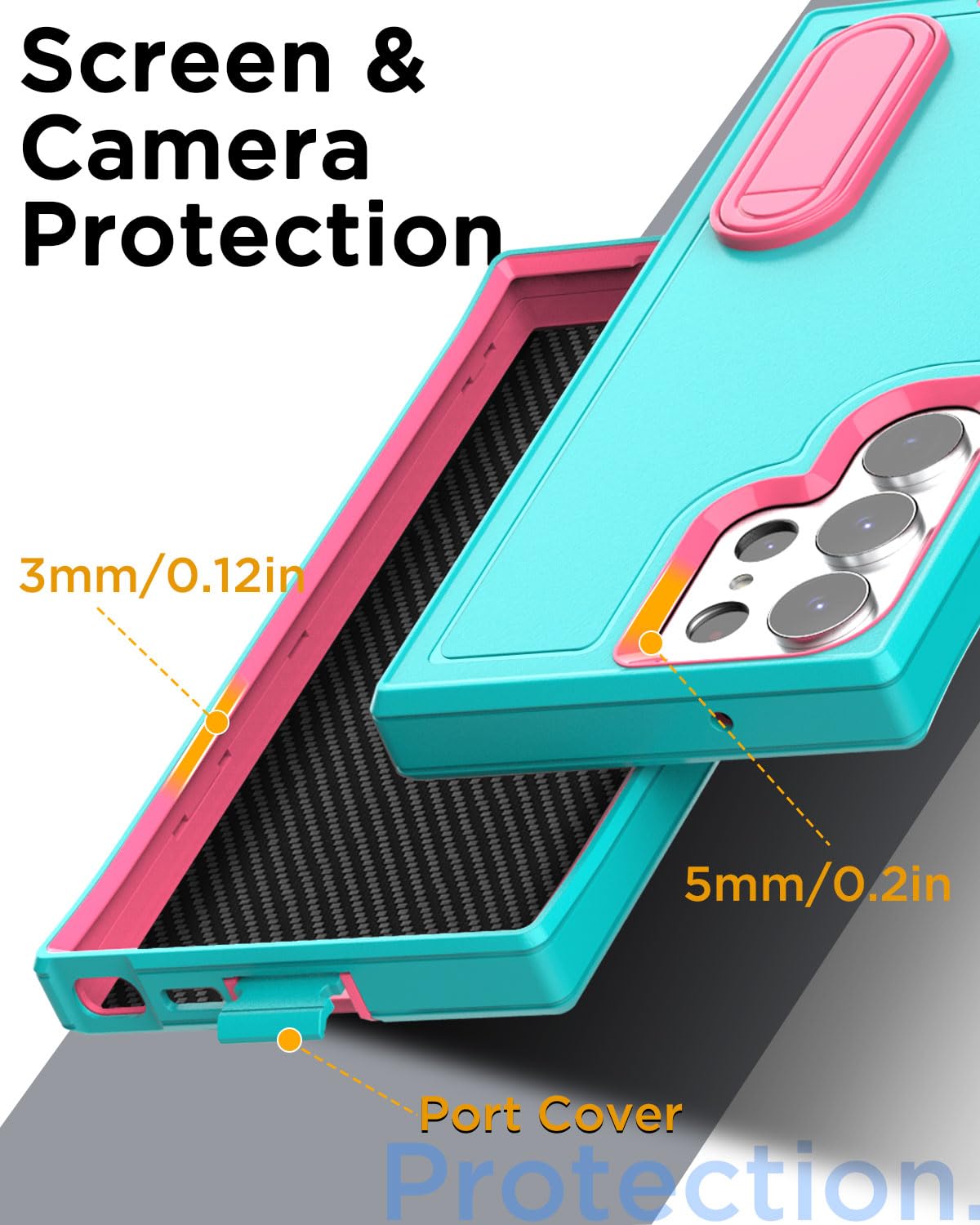 Foto 6 pulgar | Funda Aicase Para Samsung Galaxy S25 Ultra Con Soporte De 6.9 Pulgadas - Venta Internacional.