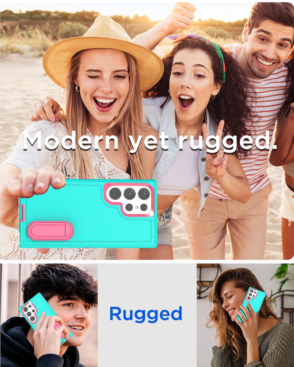Foto 8 pulgar | Funda Aicase Para Samsung Galaxy S25 Ultra Con Soporte De 6.9 Pulgadas - Venta Internacional.