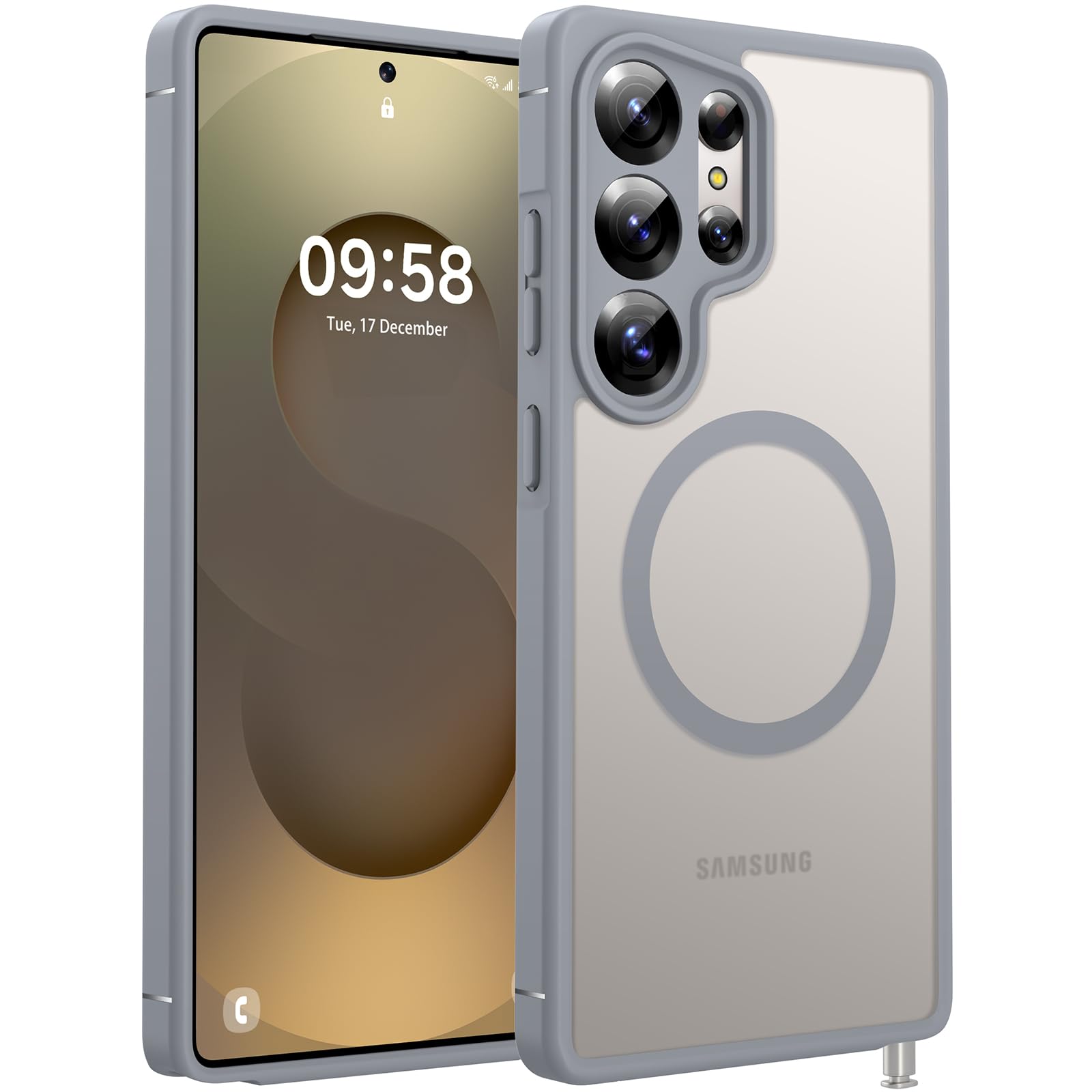 Foto 2 pulgar | Funda Tocol Magnetic Para Samsung Galaxy S25 Ultra 6.9'', Color Gris - Venta Internacional.