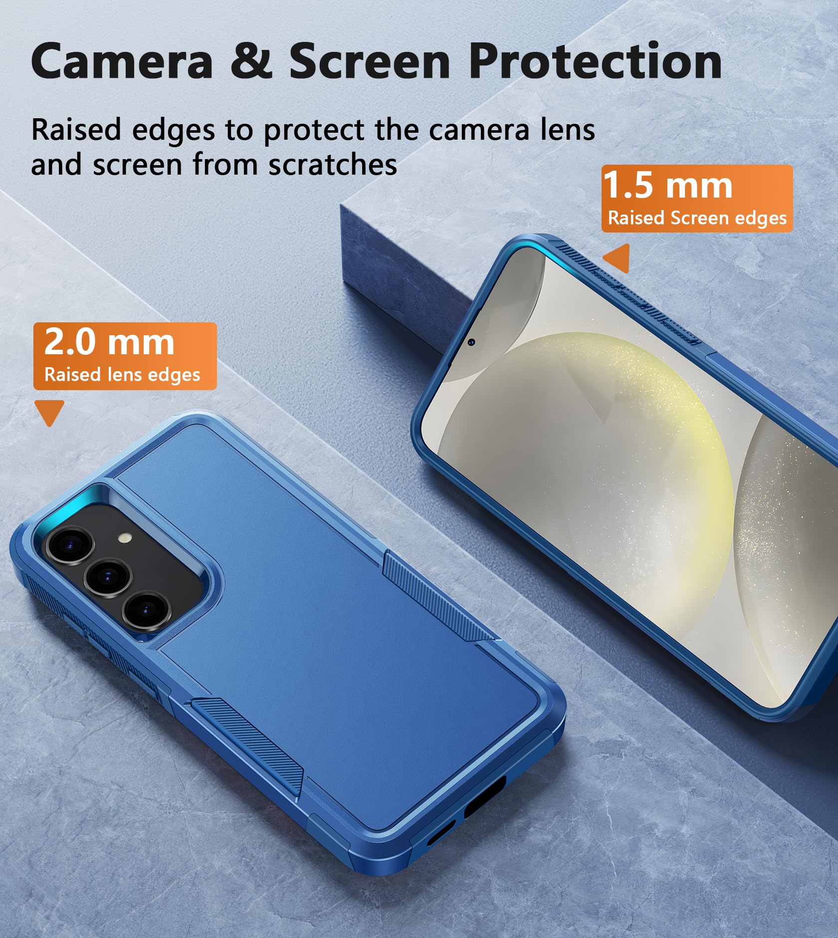 Foto 6 pulgar | Funda De Teléfono Fntcase Para Samsung Galaxy S25-plus A Prueba De Golpes, Azul - Venta Internacional.