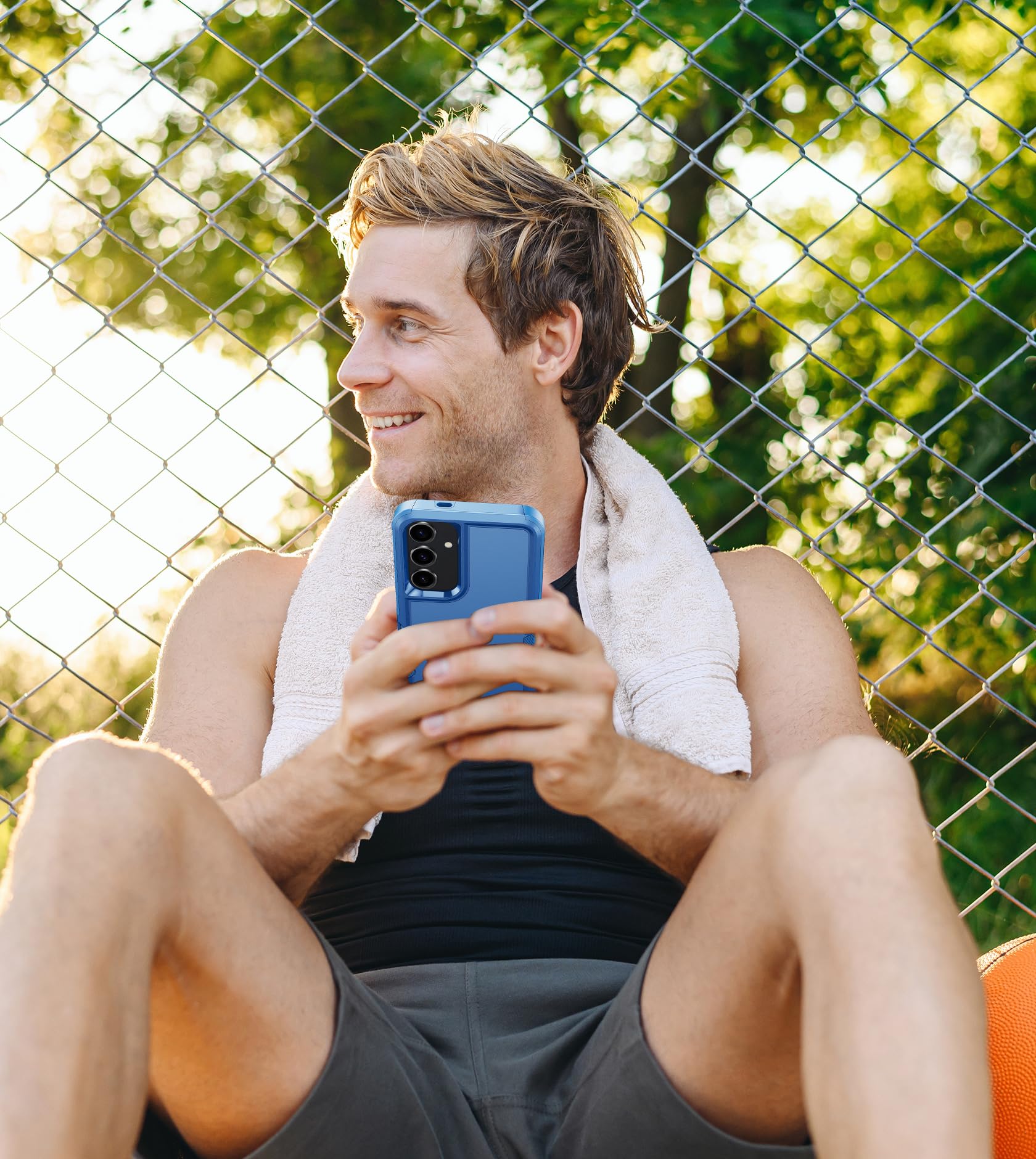 Foto 7 | Funda De Teléfono Fntcase Para Samsung Galaxy S25-plus A Prueba De Golpes, Azul - Venta Internacional.
