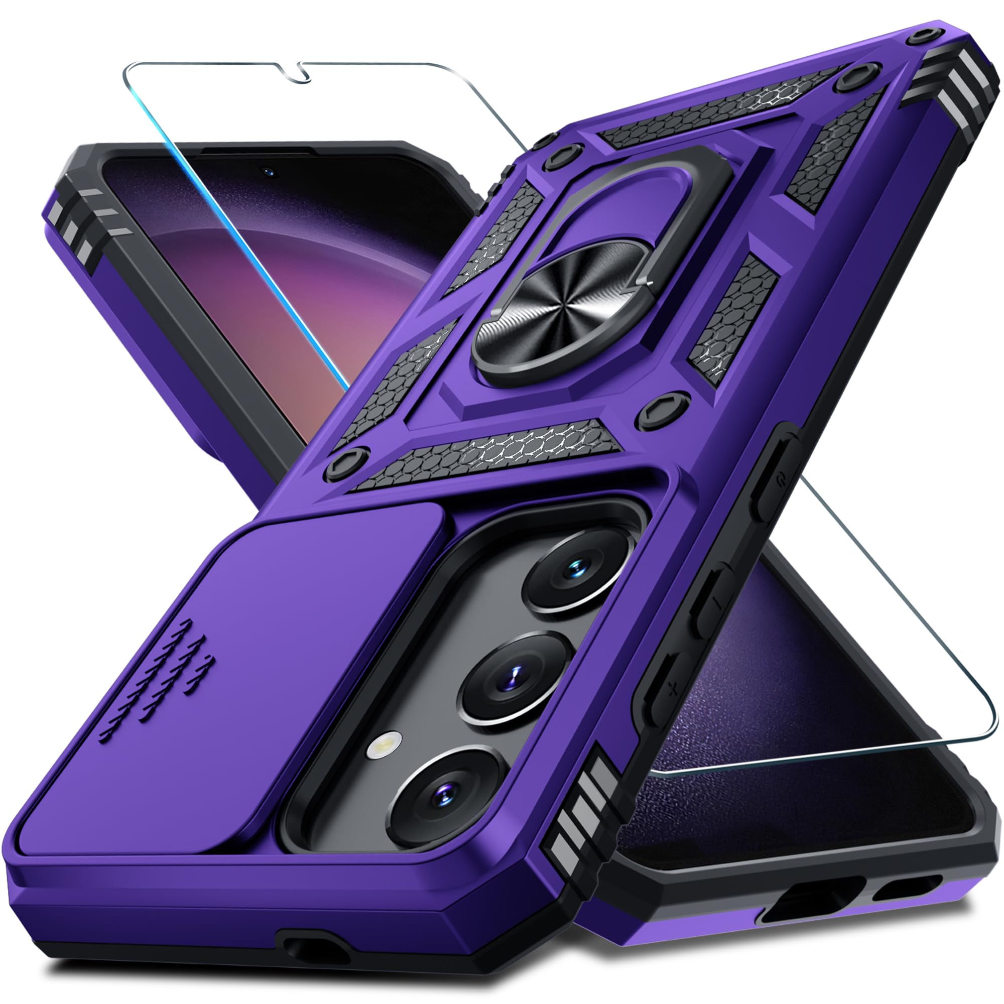 Foto 2 pulgar | Funda Para Teléfono Janmitta Compatible Con Samsung Galaxy S25/s24, Color Morado - Venta Internacional.