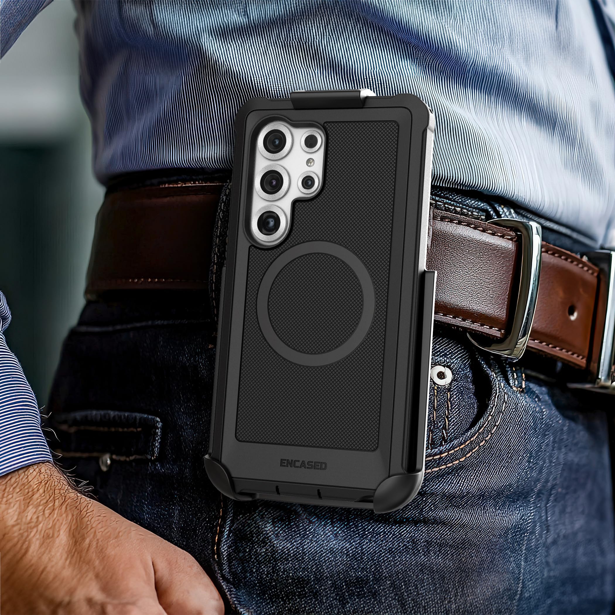 Foto 3 pulgar | Funda De Cinturón Compatible Con Falcon Para Samsung Galaxy S25 Ultra - Venta Internacional.