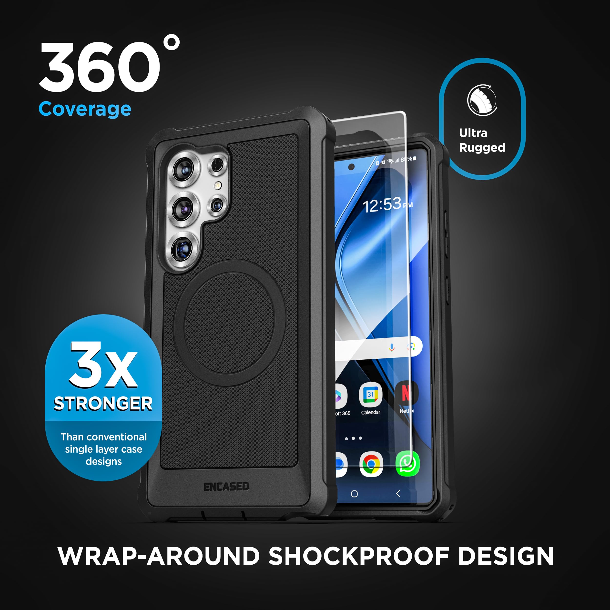 Foto 5 pulgar | Funda De Cinturón Compatible Con Falcon Para Samsung Galaxy S25 Ultra - Venta Internacional.