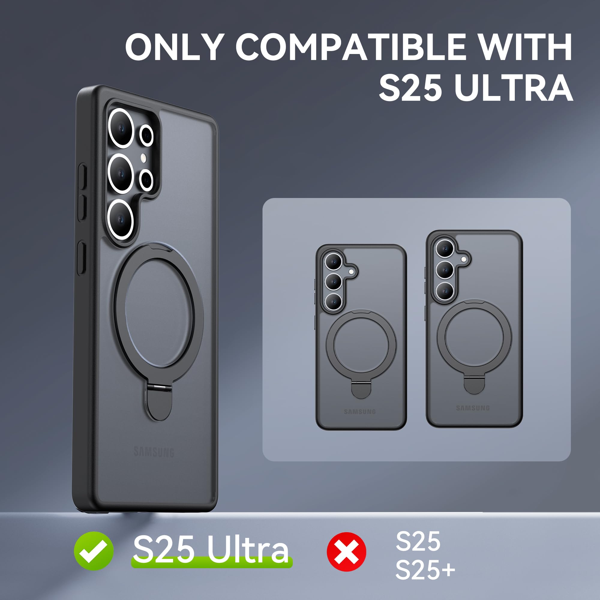 Foto 3 pulgar | Funda Para Teléfono Raptic Con Soporte Magnético Para Samsung Galaxy S25 Ultra - Venta Internacional.