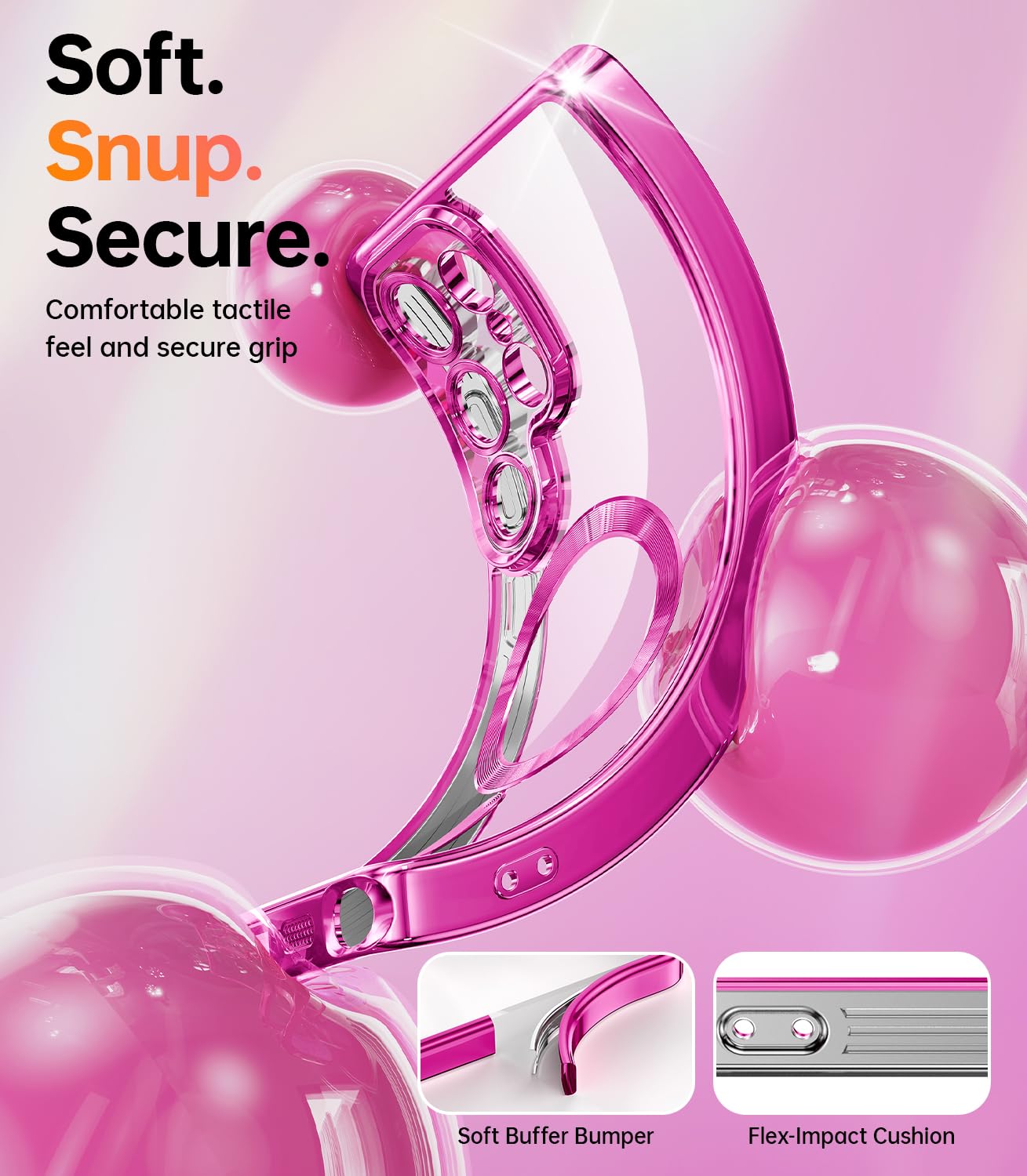 Foto 5 pulgar | Funda Meifigno Para Samsung Galaxy S25 Ultra Hot Pink - Venta Internacional.