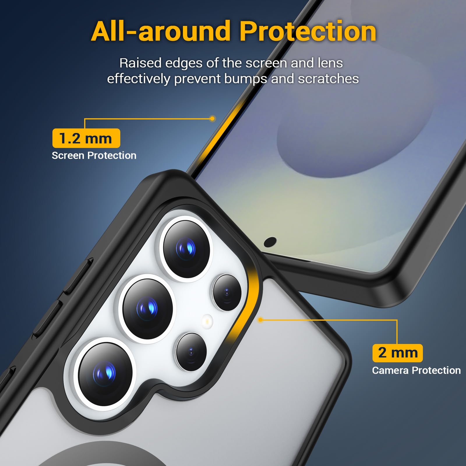Foto 5 pulgar | Funda Temdan Para Samsung Galaxy S25 Ultra, Color Negro - Venta Internacional.