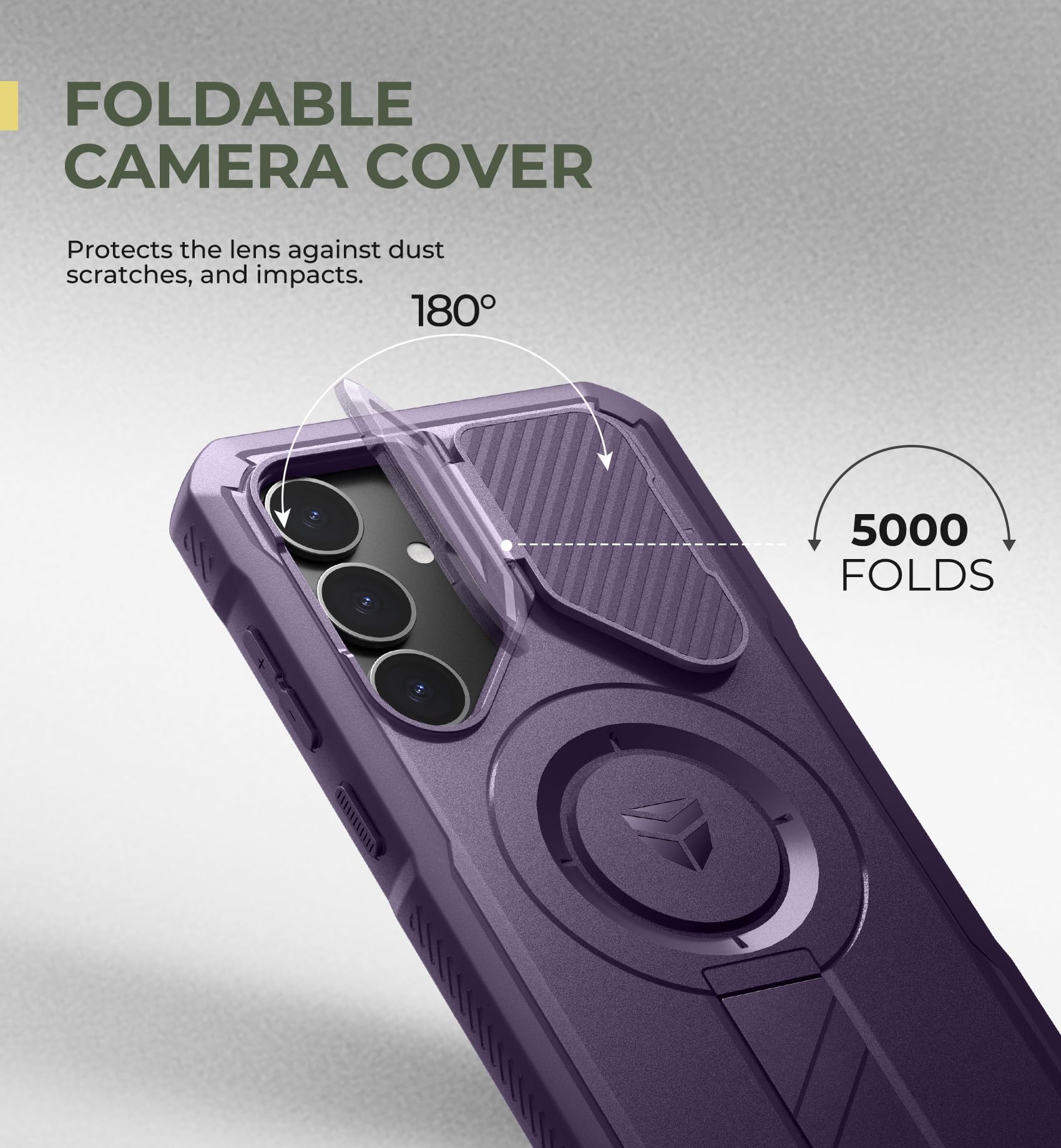 Foto 5 pulgar | Funda Dexnor Para Samsung Galaxy S25 Plus Con Funda De Cámara, Color Morado - Venta Internacional.