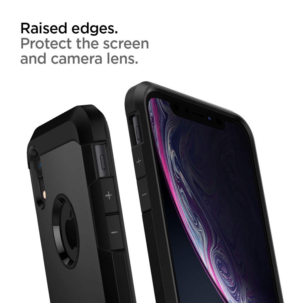 Foto 6 pulgar | Funda Spigen Tough Armor Para Iphone Xr De 6.1 Pulgadas, Color Negro - Venta Internacional.