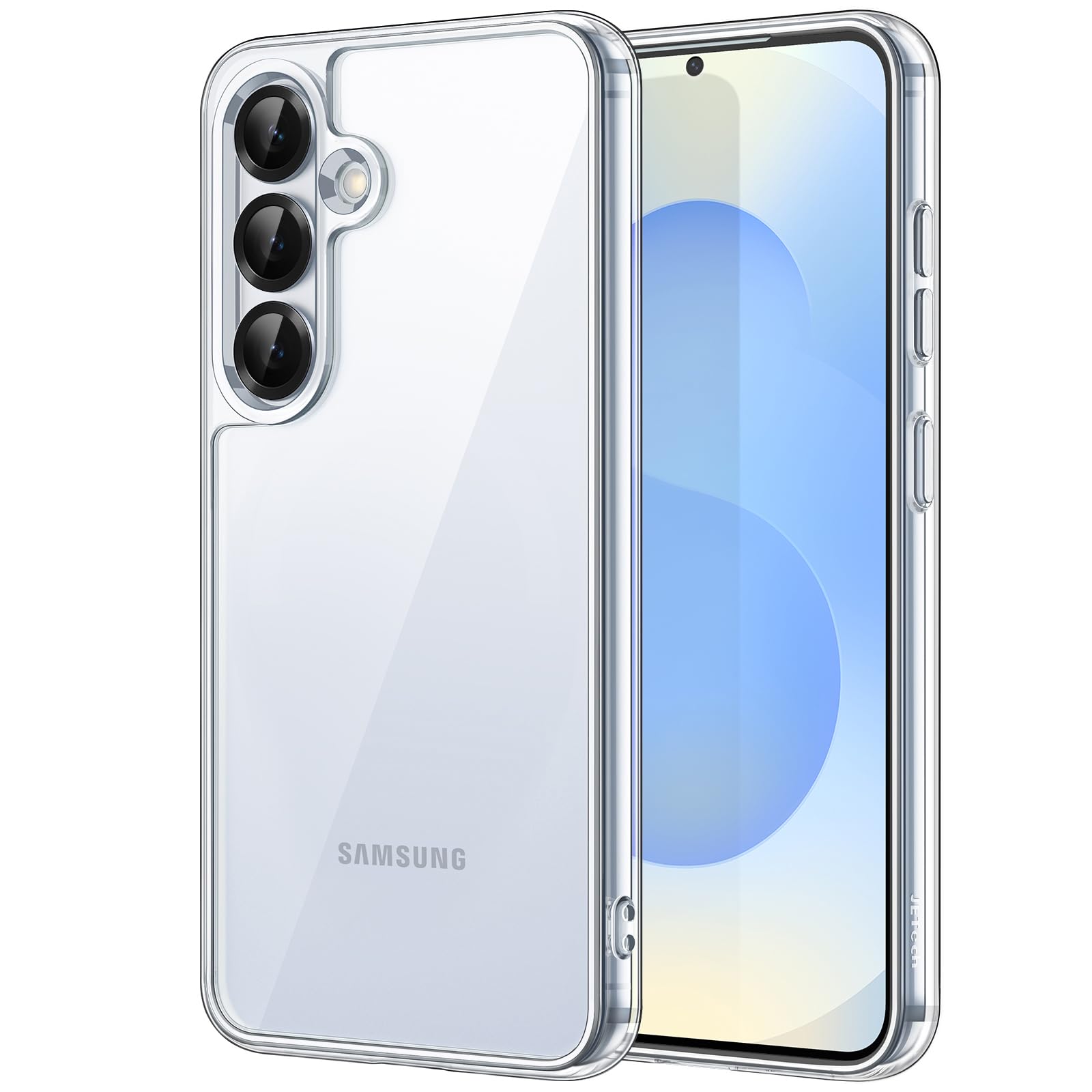 Funda De Teléfono Jetech Para Samsung Galaxy S25 5g A Prueba De Golpes, Transparente - Venta Internacional.