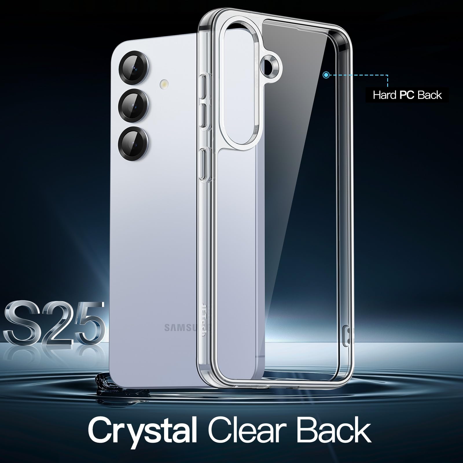 Foto 3 | Funda De Teléfono Jetech Para Samsung Galaxy S25 5g A Prueba De Golpes, Transparente - Venta Internacional.
