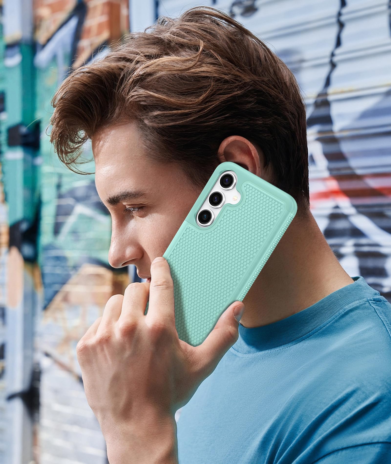 Foto 8 pulgar | Funda De Teléfono Fntcase Para Samsung Galaxy S25-plus A Prueba De Golpes, Color Menta - Venta Internacional.