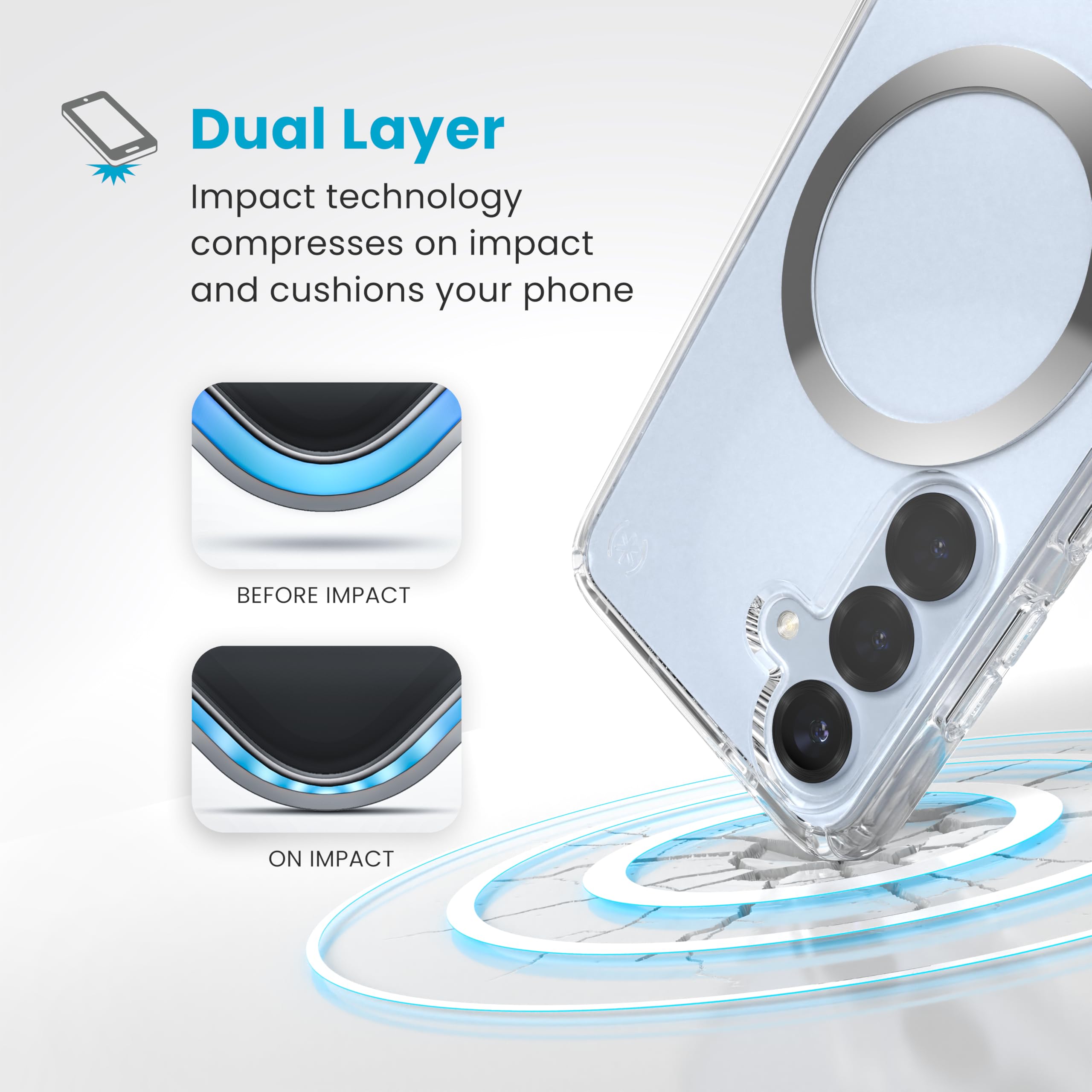 Foto 5 | Funda Para Teléfono Speck Samsung Galaxy S25 Presidio Perfect-clear - Venta Internacional.