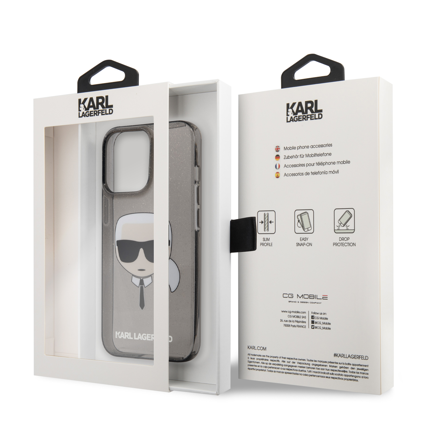 Foto 9 pulgar | Funda Original Karl Lagerfeld Tpu Cara Para Iphone 13 Pro