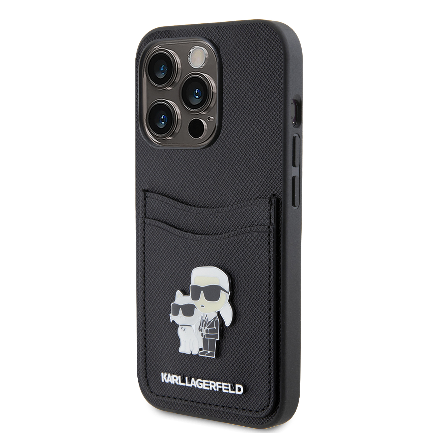 Foto 3 pulgar | Funda Original Karl Lagerfeld Tarjetero Para Iphone 15 Pro