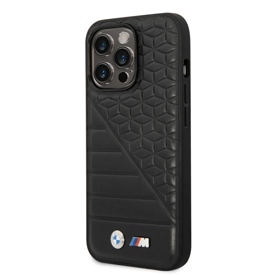 Foto 3 pulgar | Funda Original Bmw Pu Líneas Para Iphone 14 Pro Max - Negro