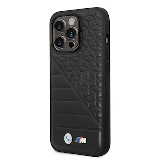 Foto 2 | Funda Original Bmw Pu Líneas Para Iphone 14 Pro Max - Negro