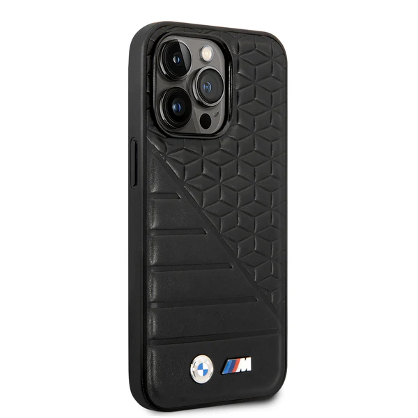 Foto 5 pulgar | Funda Original Bmw Pu Líneas Para Iphone 14 Pro Max - Negro