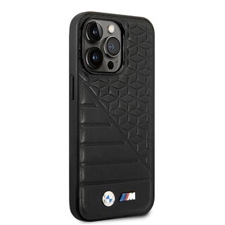 Foto 4 | Funda Original Bmw Pu Líneas Para Iphone 14 Pro Max - Negro