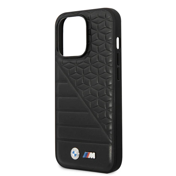 Foto 8 pulgar | Funda Original Bmw Pu Líneas Para Iphone 14 Pro Max - Negro