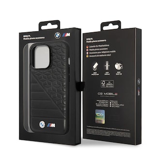 Foto 8 | Funda Original Bmw Pu Líneas Para Iphone 14 Pro Max - Negro