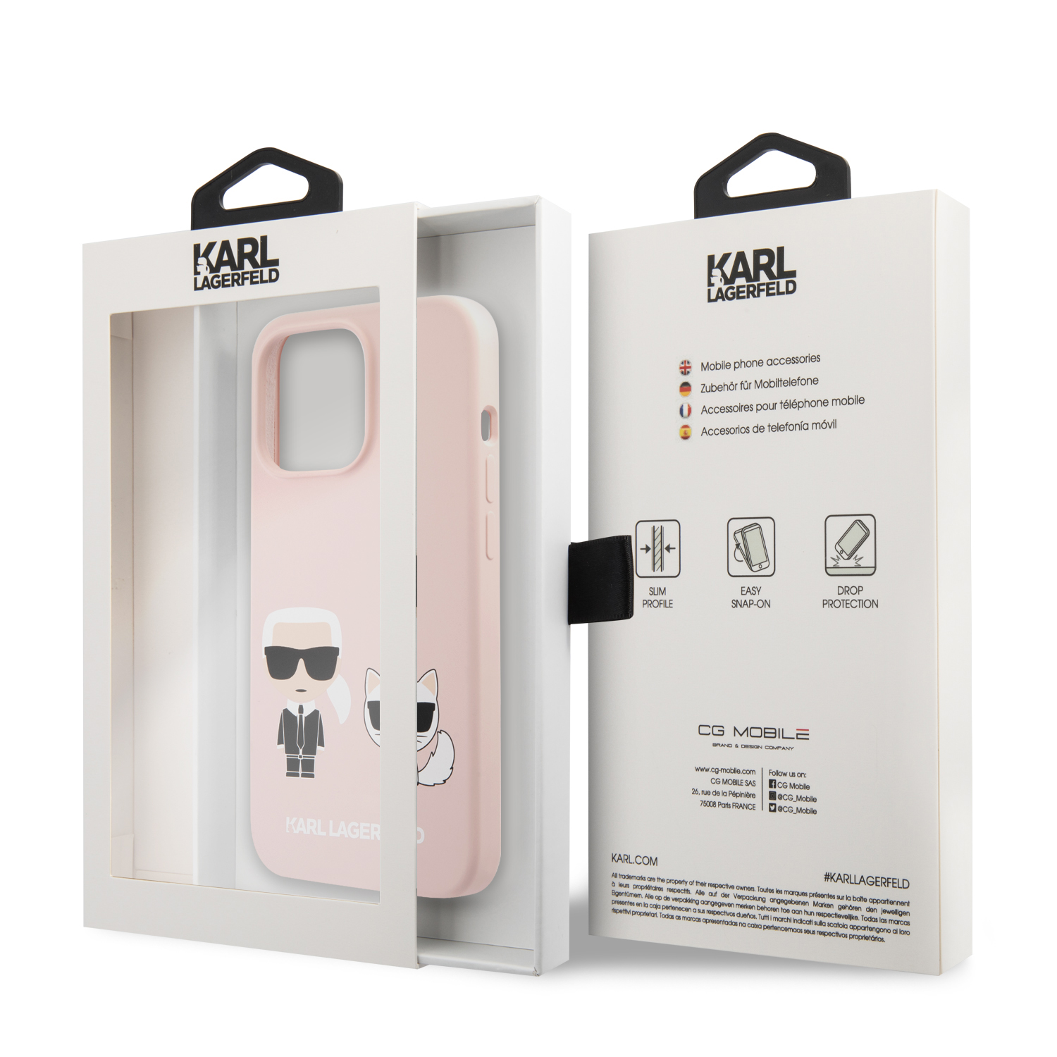 Foto 9 pulgar | Funda Original Karl Lagerfeld Silicón Para Iphone 13 Pro Max
