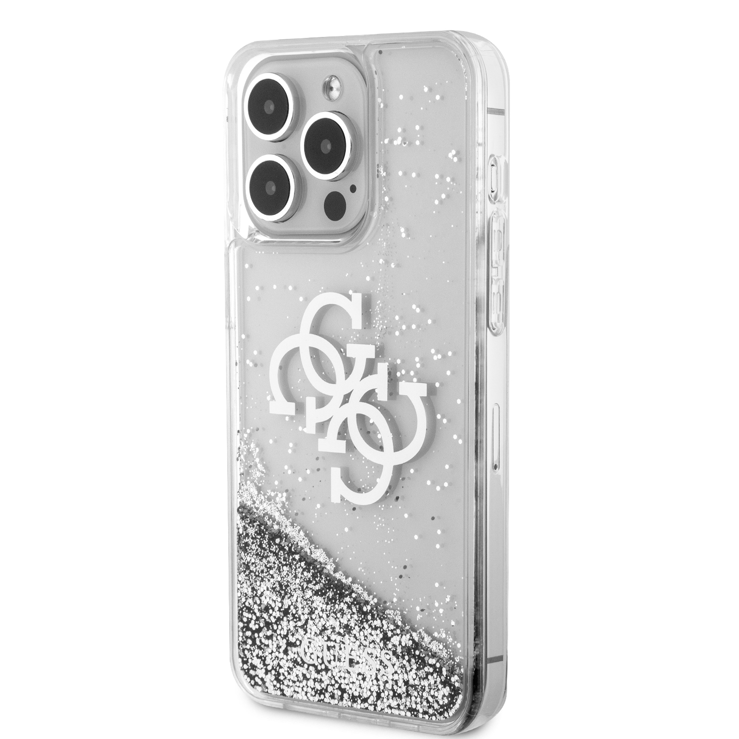 Foto 3 pulgar | Funda Original Guess Glitter Para Iphone 15 Pro Max - Transparente