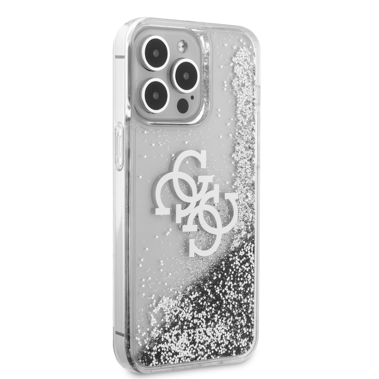 Foto 5 pulgar | Funda Original Guess Glitter Para Iphone 15 Pro Max - Transparente