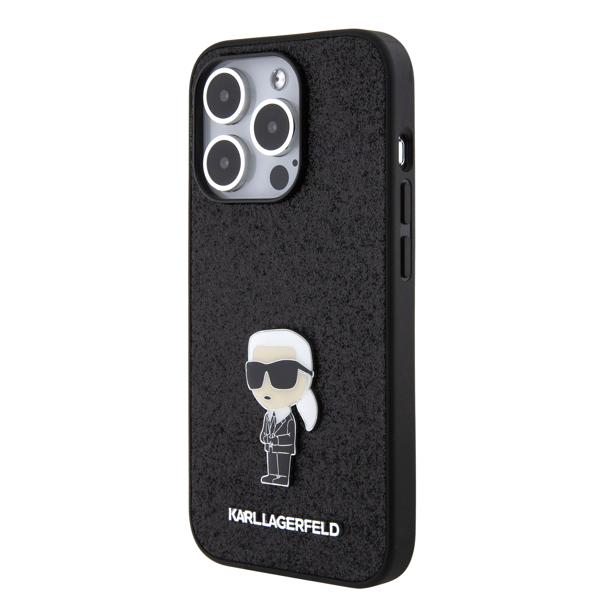Foto 2 | Funda Original Karl Lagerfeld Glitter Para Iphone 15 Pro Negro