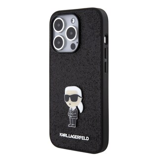 Foto 2 | Funda Original Karl Lagerfeld Glitter Para Iphone 15 Pro Negro