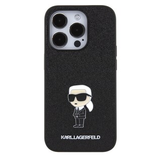 Foto 3 | Funda Original Karl Lagerfeld Glitter Para Iphone 15 Pro Negro
