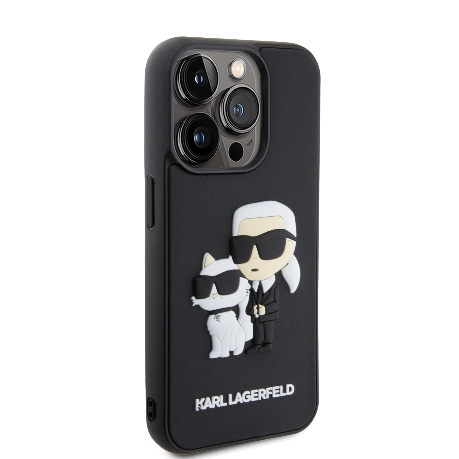 Foto 5 pulgar | Funda Original Karl Lagerfeld K&c 3d Para Iphone 15 Pro - Negro