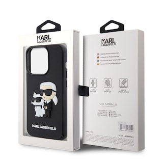 Foto 8 | Funda Original Karl Lagerfeld K&c 3d Para Iphone 15 Pro - Negro