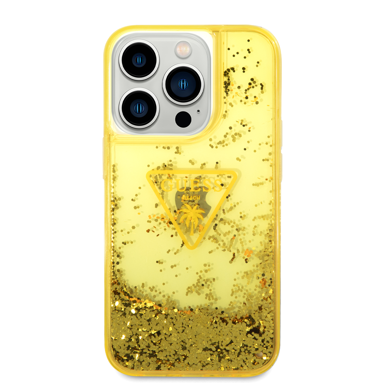 Foto 3 | Funda Original Guess Brillantina Para Iphone 14 Pro - Dorado