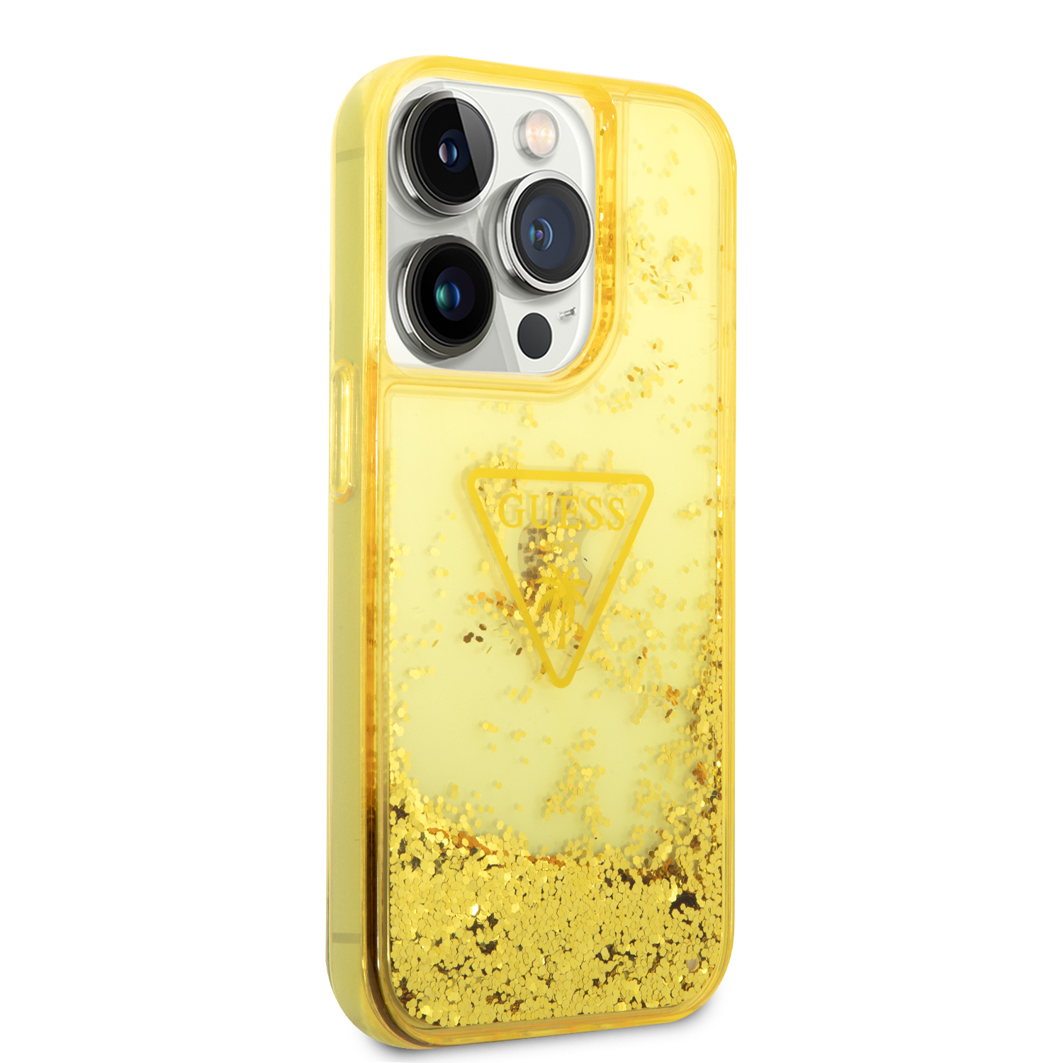Foto 5 pulgar | Funda Original Guess Brillantina Para Iphone 14 Pro - Dorado
