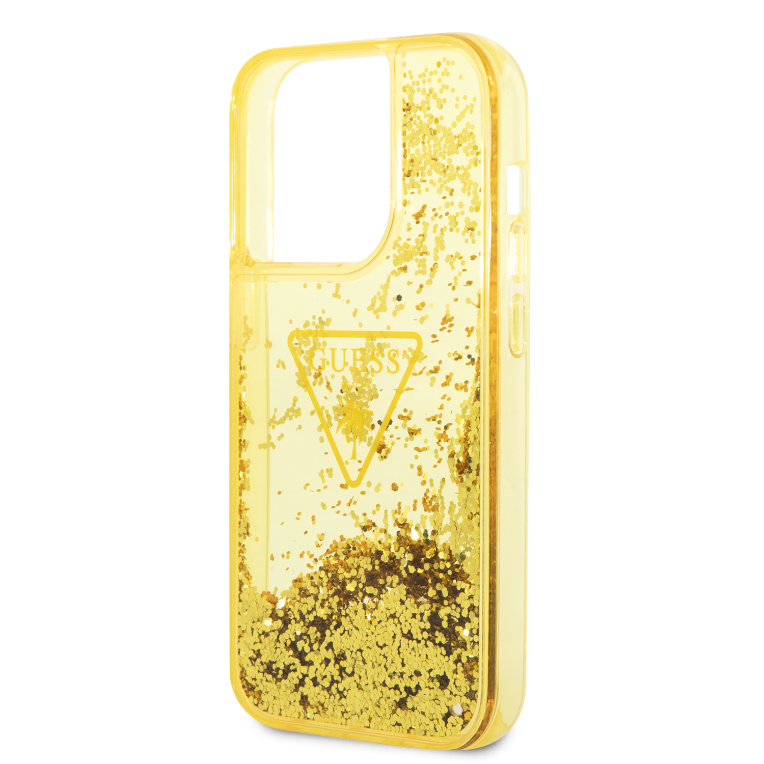 Foto 7 pulgar | Funda Original Guess Brillantina Para Iphone 14 Pro - Dorado