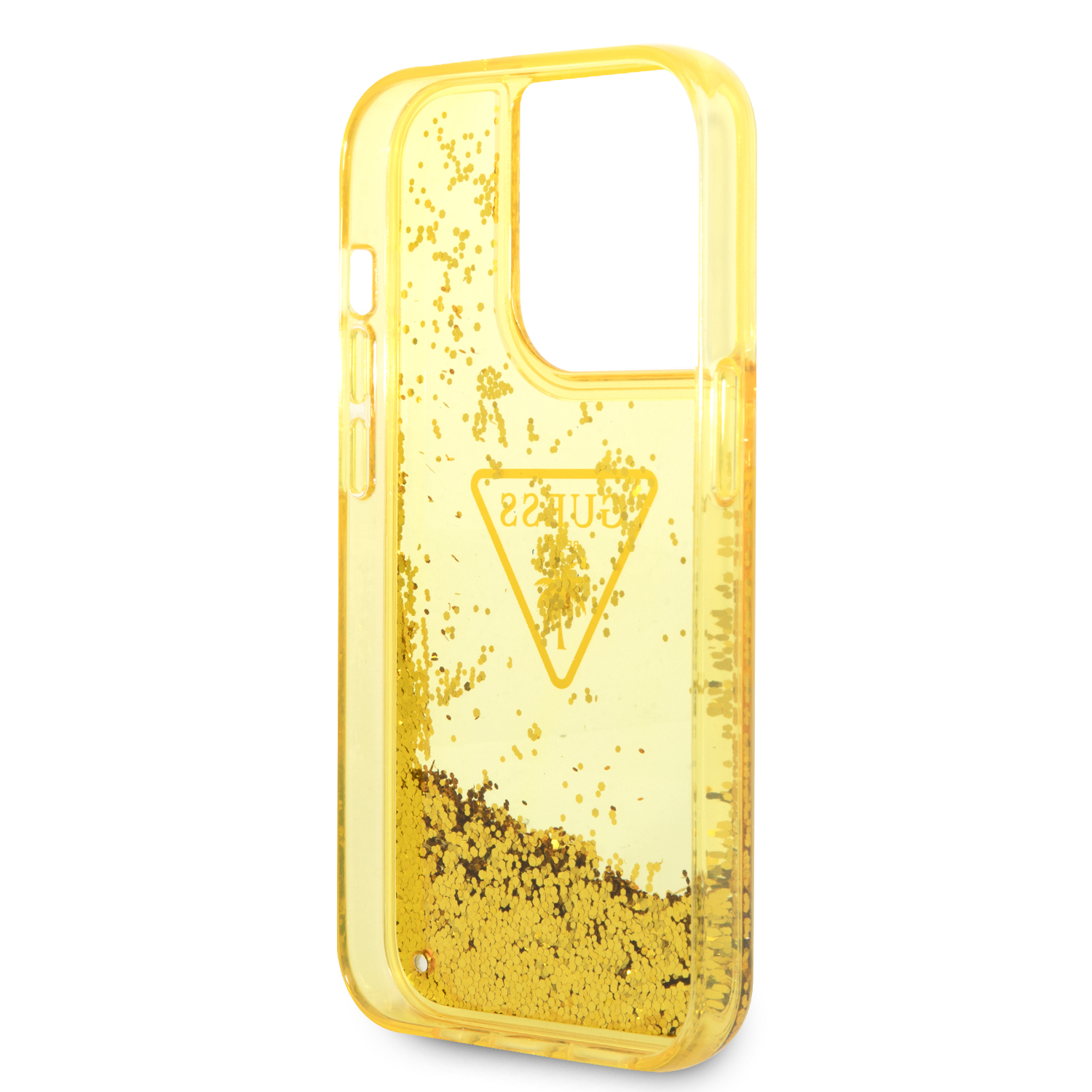 Foto 8 pulgar | Funda Original Guess Brillantina Para Iphone 14 Pro - Dorado